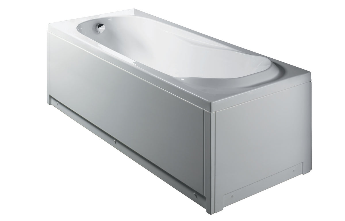 Rechteckige Badewanne ohne Hydromassage mit Paneelen Mod. Milo
