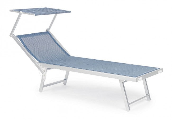 Kreuzblaues faltbares Aluminiumbett