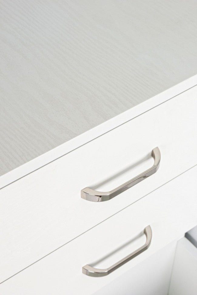 Büro-Schubladenelement aus MDF mit drei Schubladen in Esche weiß NADIR 40x44x h65 cm