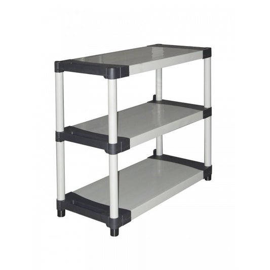 Scaffale in resina ripostiglio tre ripiani cm 80 x 40 x 85 h