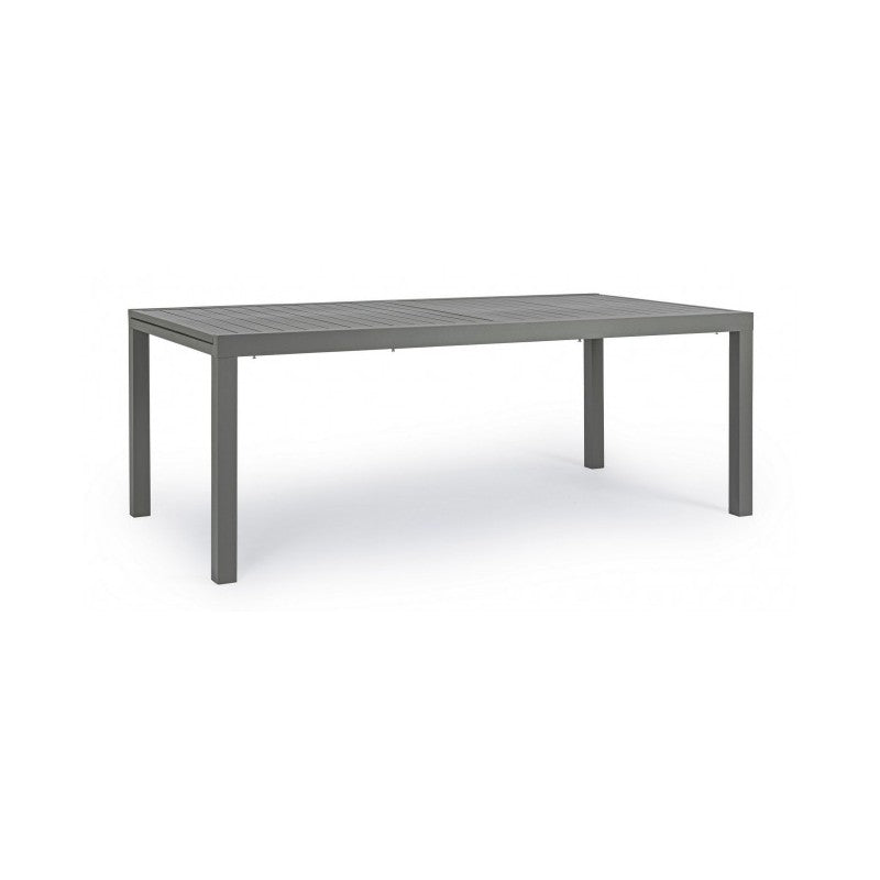 HILDE-Außentisch aus anthrazitfarbenem Aluminium, ausziehbar 200-300 x 100 x 75 cm
