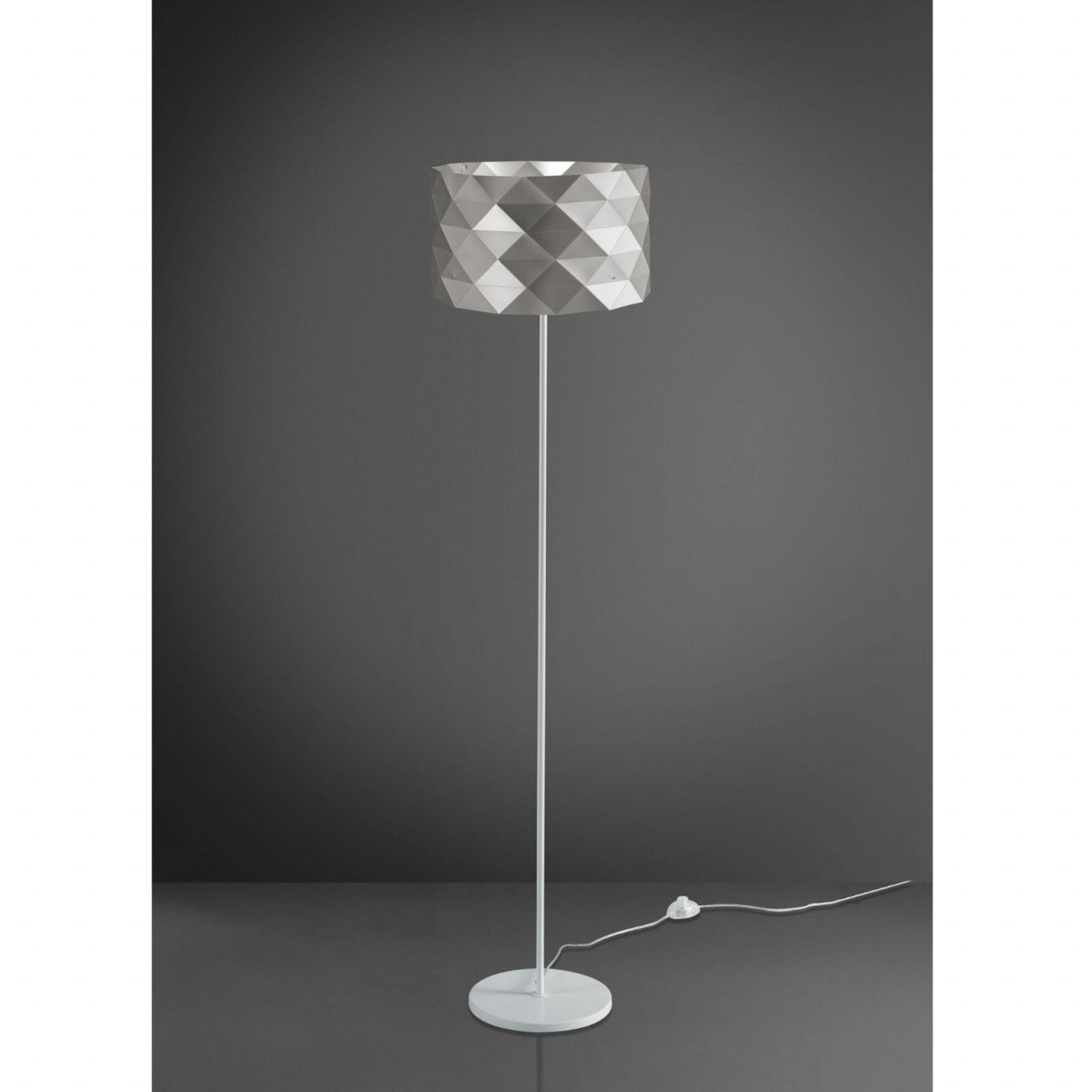 Piantana Base und Stelo Silver, Metall-Cm. 40 x 153h