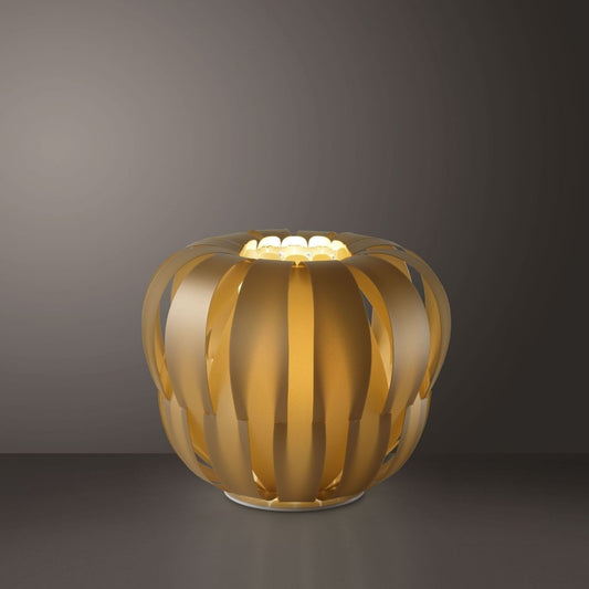 Glühlampen New Gold in Metall Bianco Cm. 29 x 23h