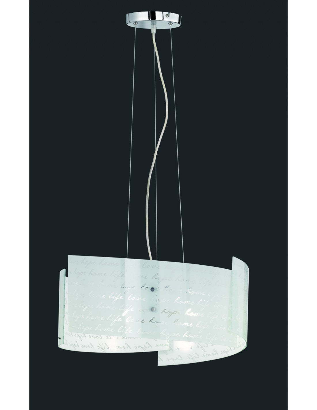 Signa Pendelleuchte 3 Gläser Weiß 3xE27 Ø50 cm Trio Lighting