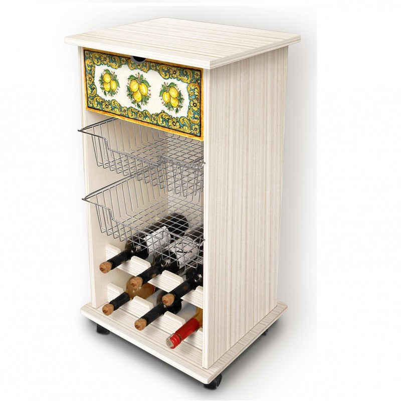Zitronenküchen-Obstwagen 40x45x85h cm