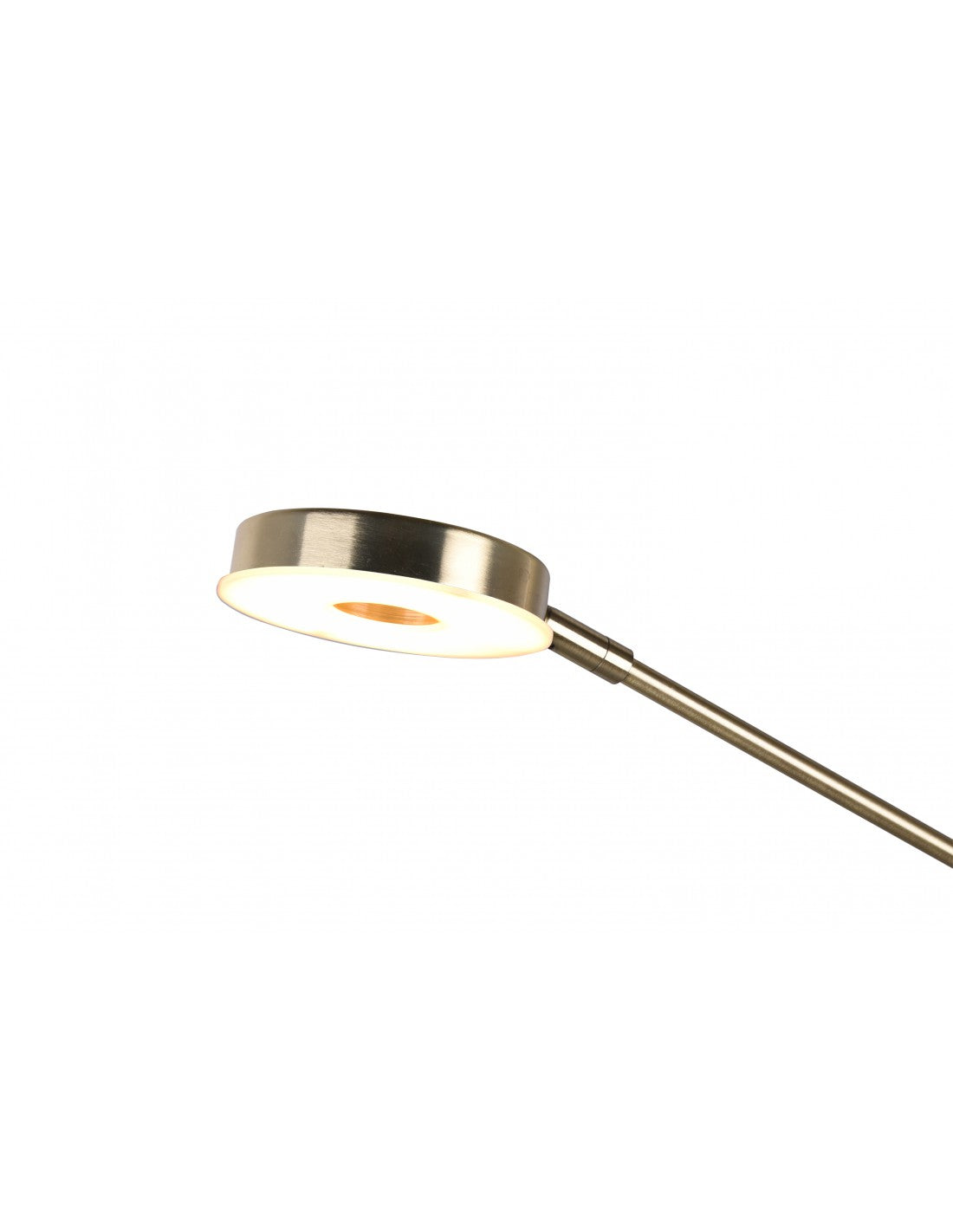 Moderne LED-Stehleuchte mit dimmbarem Lesespotlicht Barrie Brass Trio Lighting
