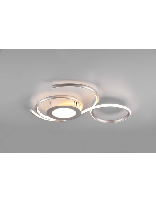 Plafoniera Moderna Led Dimmer Für Sogtag Jive Nichel Trio Lighting