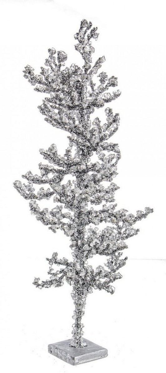 2x Silber Artic Decoration