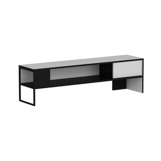 Concord schwarz-weißer TV-Ständer 150x35xh.42 cm.
