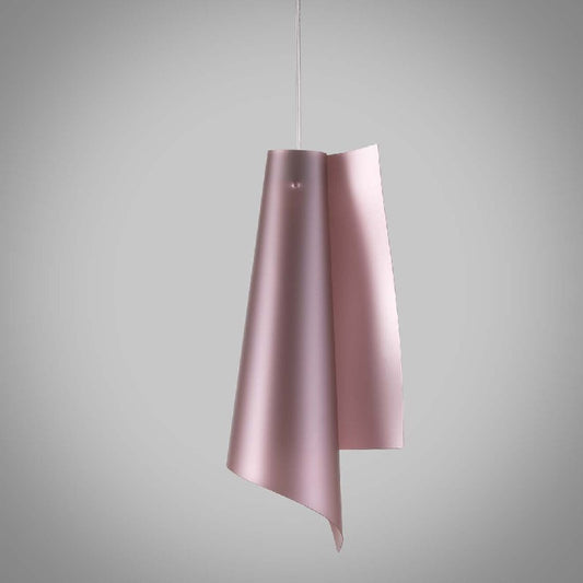 Hängeleuchter aus Polilux VELA Rosa, Durchmesser 19 x H49 cm