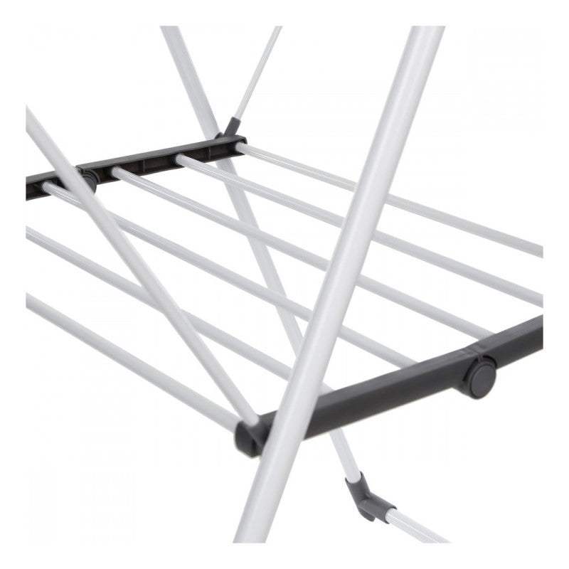 Weißer Wäscheständer SINAI aus Stahl und Polypropylen, 158 x 69,7 x 199 cm