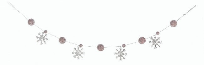 4x Saite Glitzer Pink H150