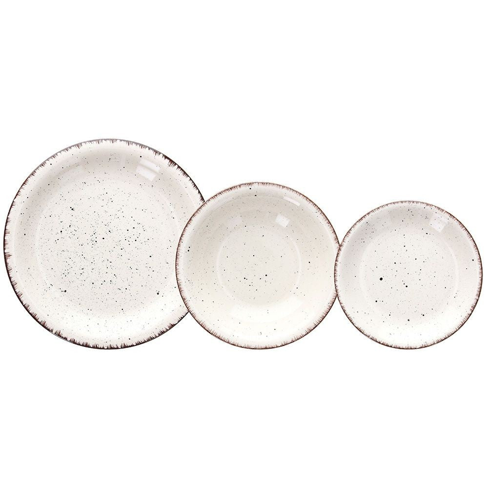 Dienst "Piatti 18 Pezzi Stay Stoneware Beige"