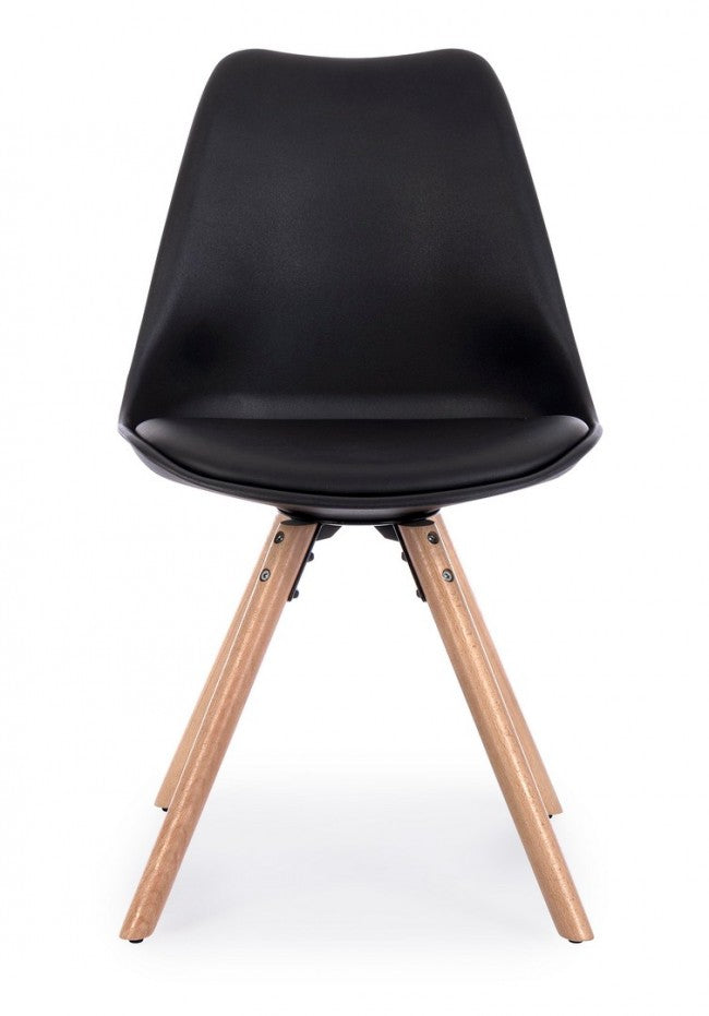 4x New Trend Chair Schwarz