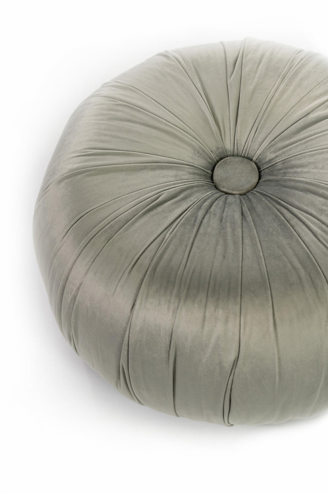Pouf Design mit grauem Metall, grau 36 x 36 x h 30