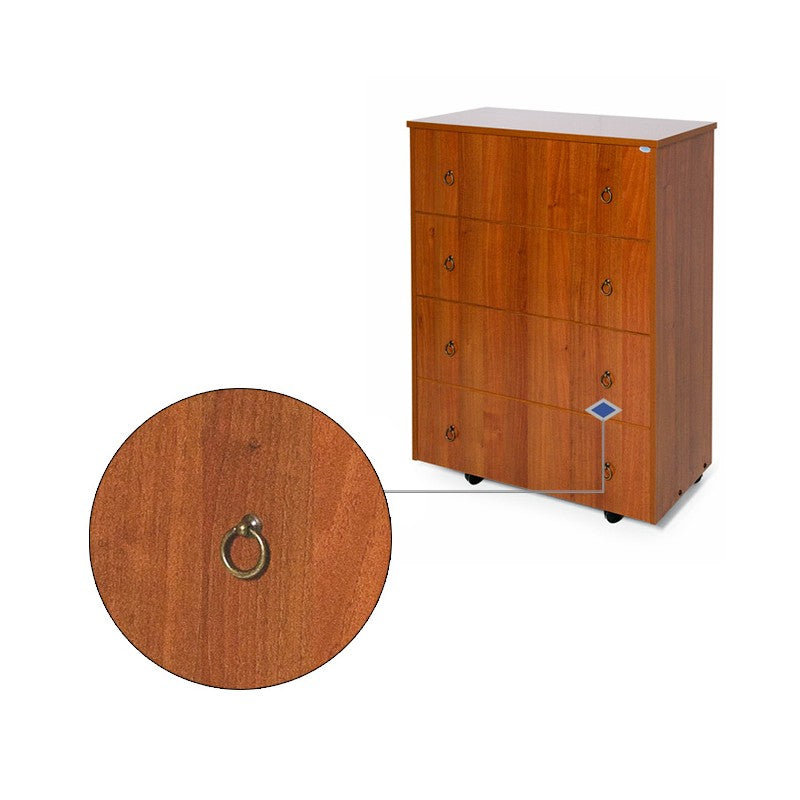 Klappbares orthopädisches Bettgestell in der Farbe Nussbaum antik, H. 100 x 85 x 36 cm