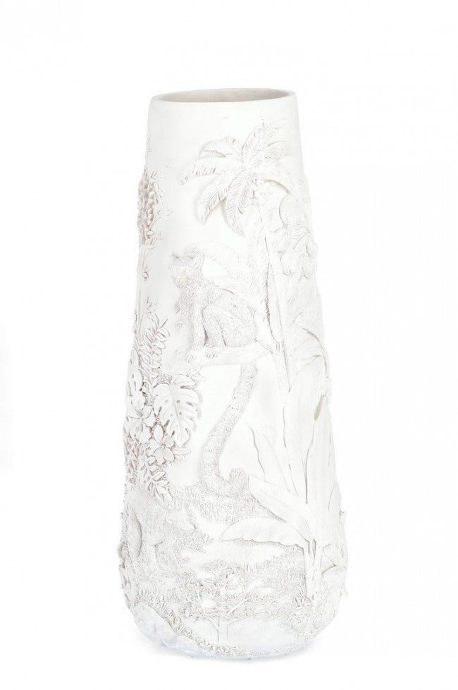 P. Bangli Weiße Vase H82,5 -