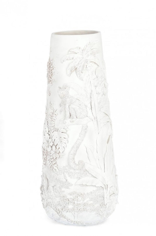 P. Bangli Weiße Vase H82,5 -