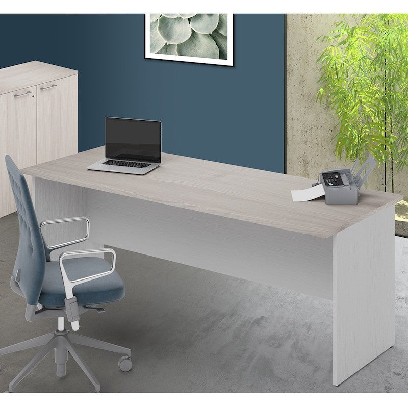 Büroschreibtisch in Ulmenfarbe 180 x 80 x H 74 cm