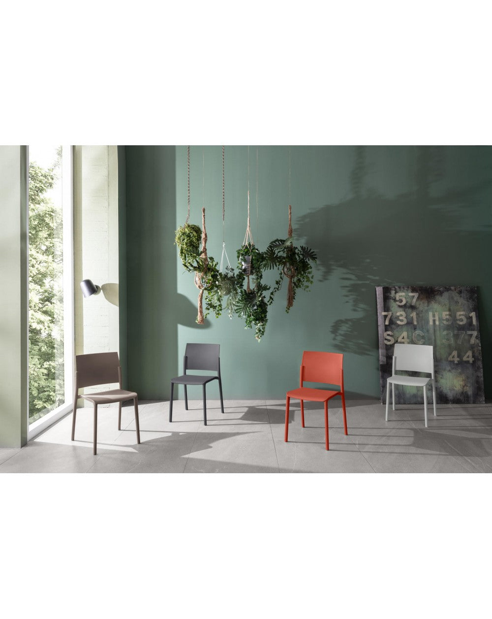 4x Polypropylenstuhl - Venus