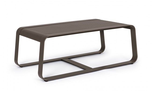 Couchtisch aus Aluminium im Industriestil, 105 x 62 cm