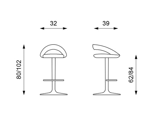 Schrank in der roten Hülle 39x32x80/102h cm