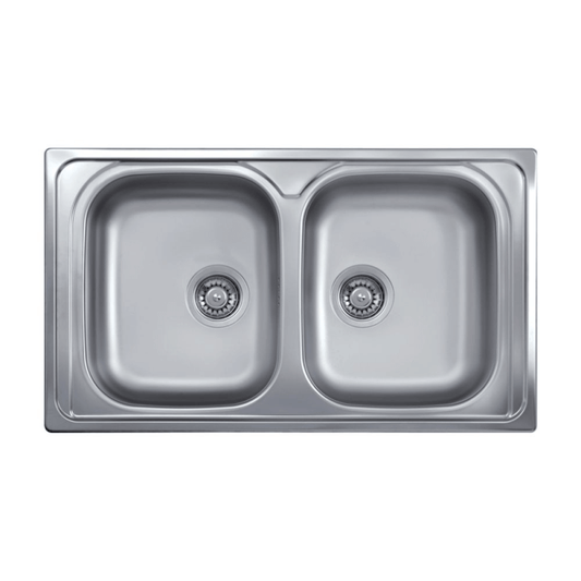 Spüle 86x50 2 Becken SAXT322A