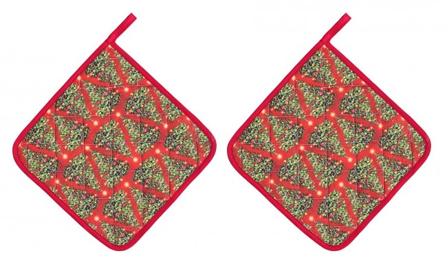 8x Set 2 Preine Weihnachtsbaum rot