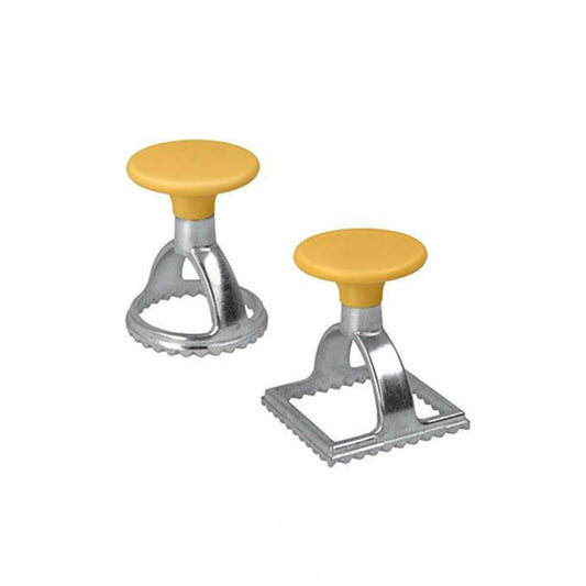 Metaltex-Set 2 Forme Trennen Schließen Ravioli Quadrato Rotondo