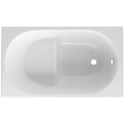 Rechteckige Wannenschale Mod. Rubino mit Sitz - 120x70 cm ohne Paneel