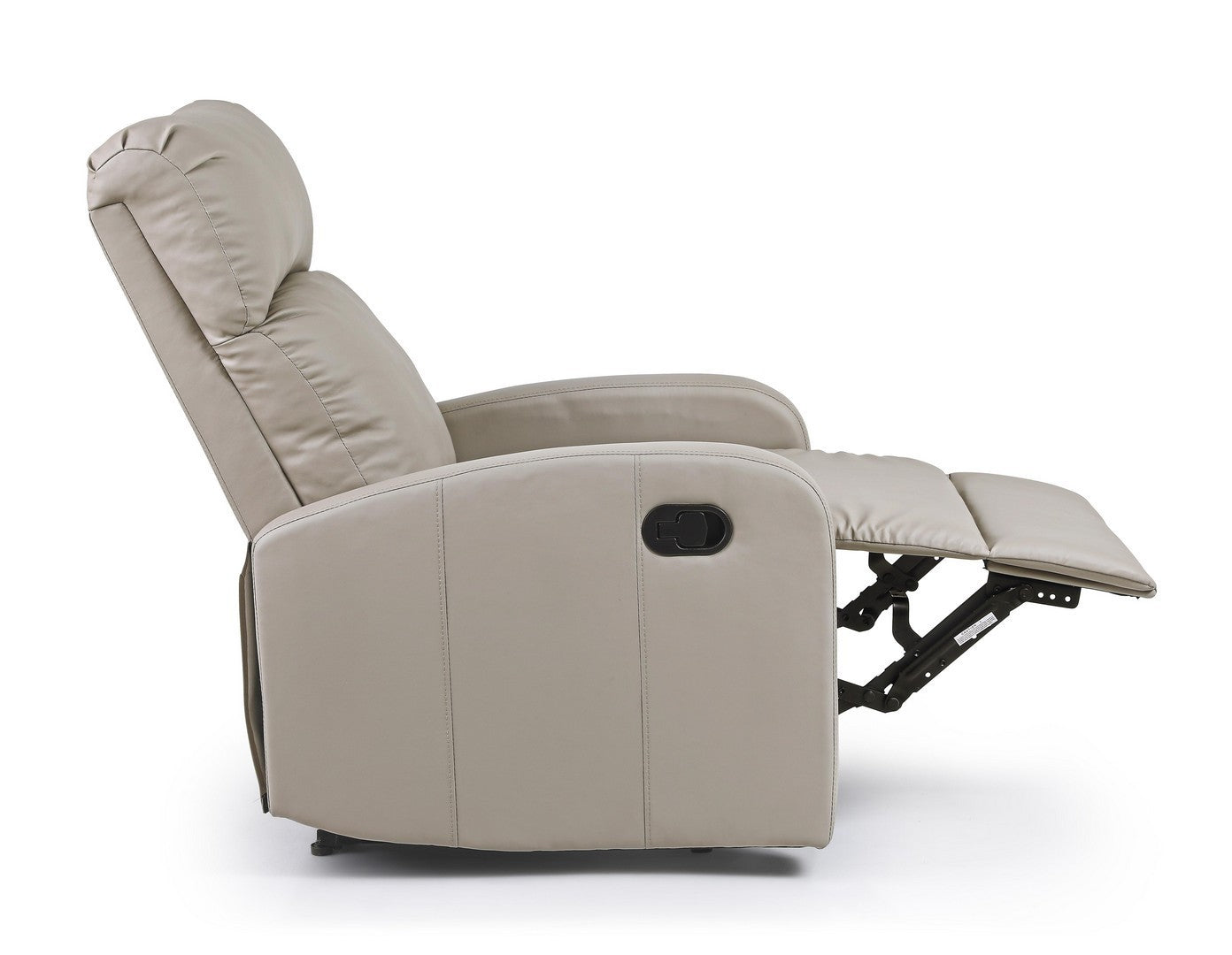 Iris taubengrauer manueller Liegesessel aus Kunstleder