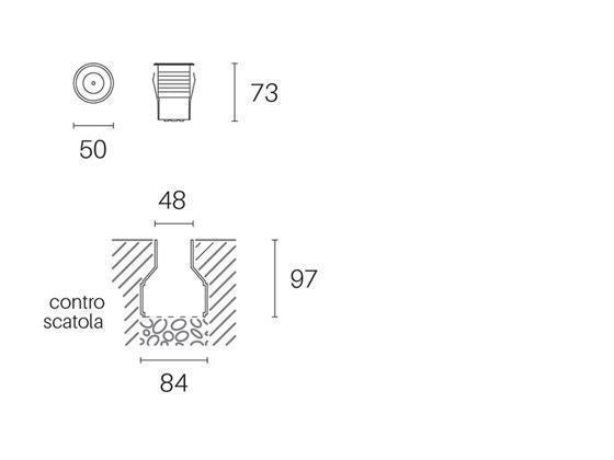Calp.D.5-2,5W Led * 4000K Stahlhangar Stahl