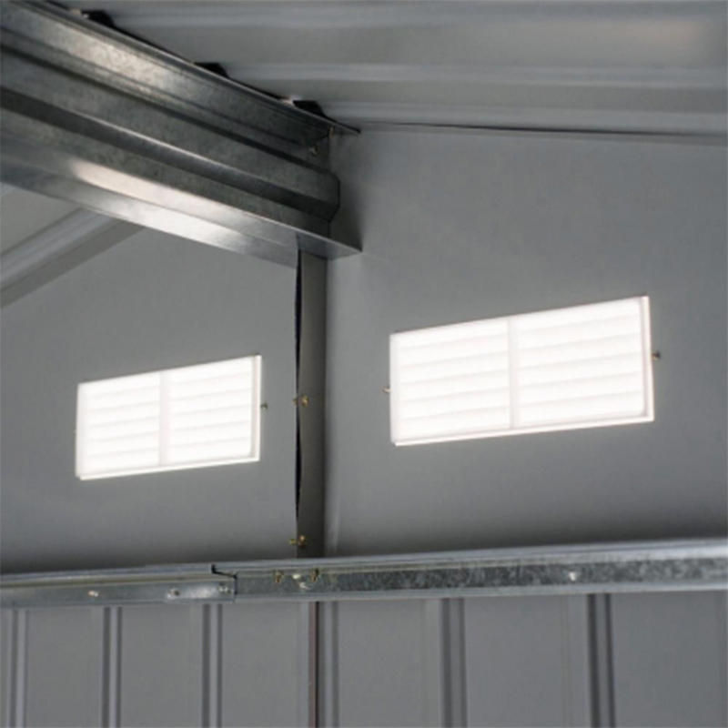 Big Store Gartenhaus aus grünem Blech, 213 x 191 x 195 cm