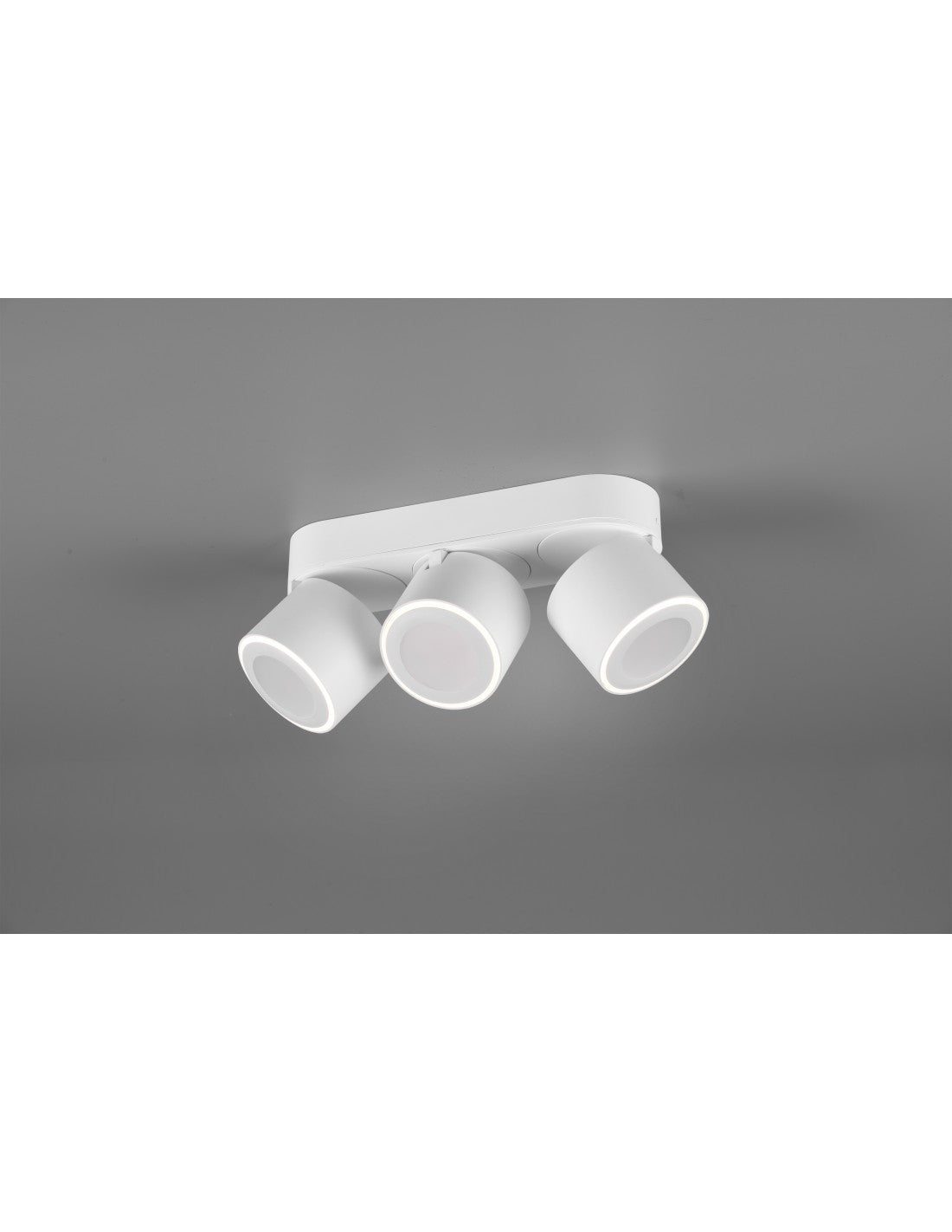 Deckenleuchte 3 Spot Double LED Emission L27 cm Taurus White Trio Lighting