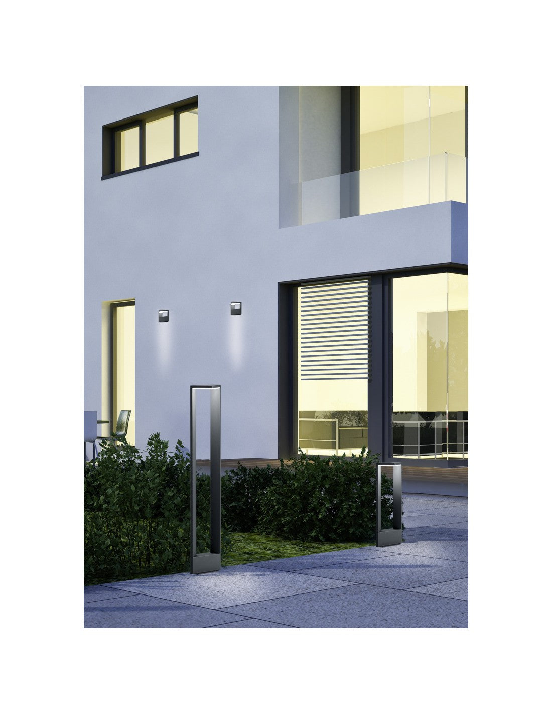 Palo Alto Led da Giardino Ganges H100 cm Anthrazit IP54 Trio Lighting