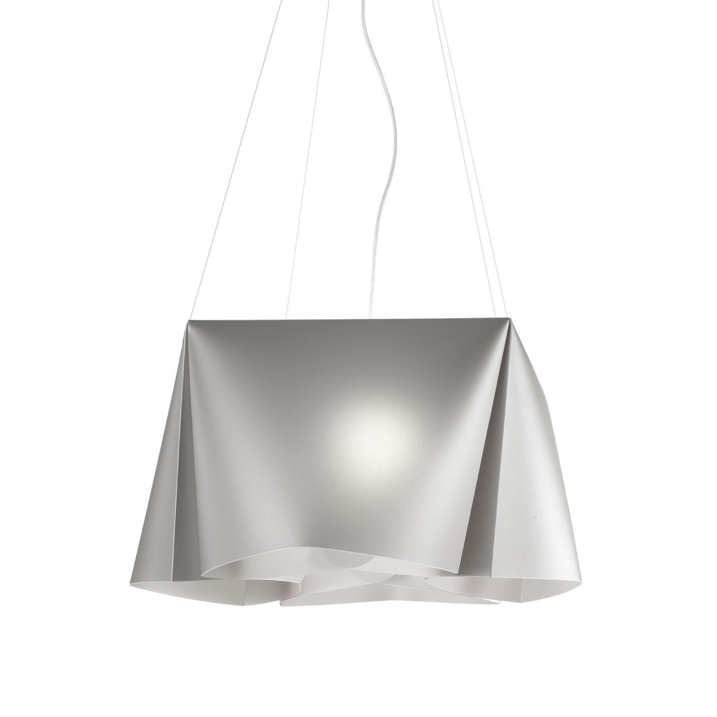 Silberne Aufhängung aus verchromtem Metall cm. 59 x 31h