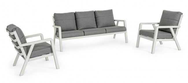 3-teiliges Lounge-Set mit Truman Lunar Kissen
