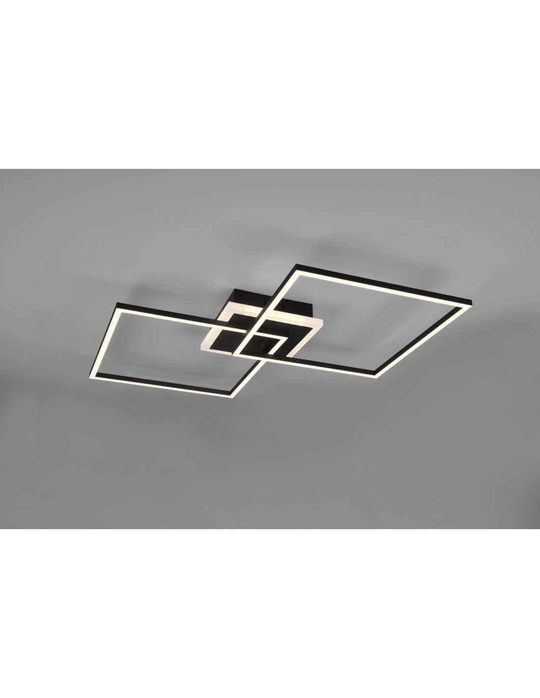 Plafoniera Arribo Quadrate Black Led Dauchbares Rgbw Trio Lighting