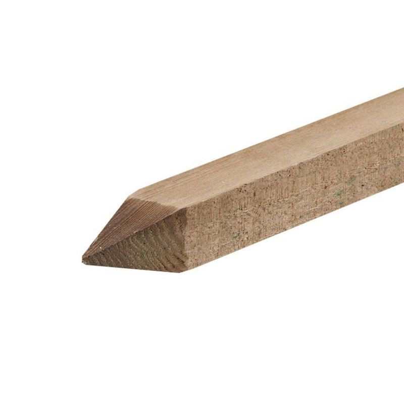 Spitzholzstab aus Kastanienholz, 210 cm