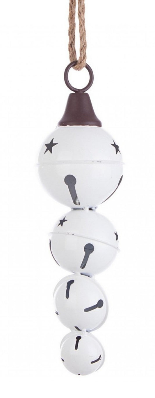 8x Anhänger 4f Merry Star schön Weiß