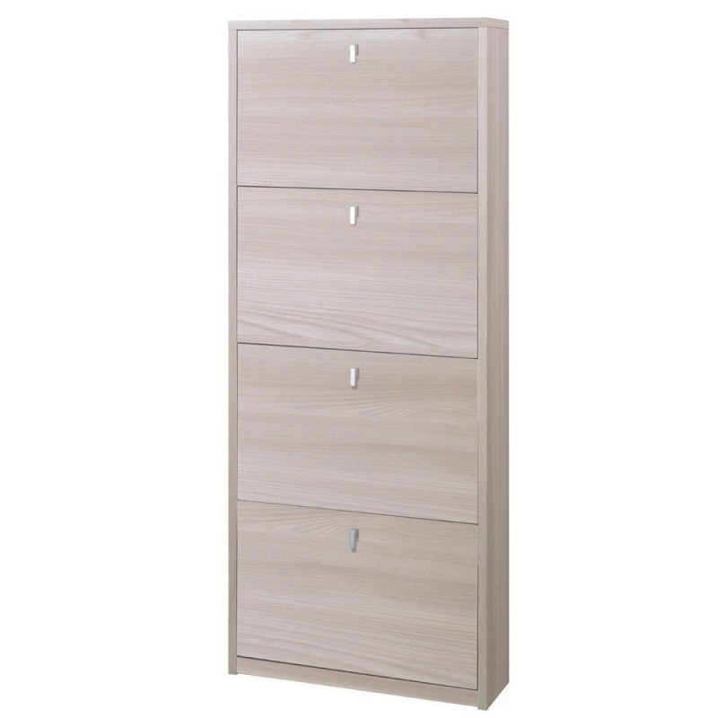 Scarpiera slim rettaspazio vier ante Olmo Chiaro 63x18x h154 cm
