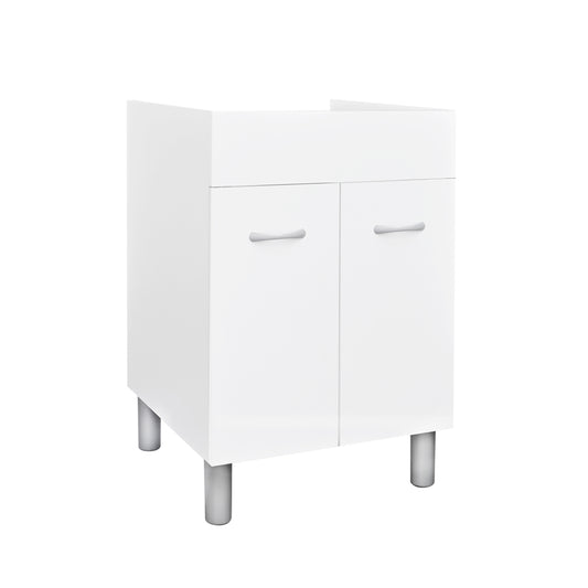Waschbeckenunterschrank aus weißem Porzellan, Modell Lux