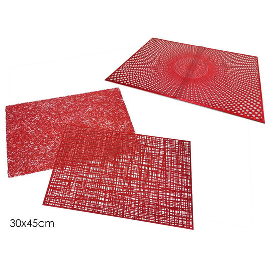 Rotes Weihnachts-Tischset 30 x 45 cm 1