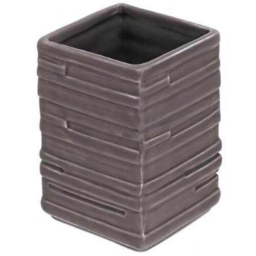 Bicchier Port Spazzoline aus Bagno In der Keramikkeramik Grauer Mod. Brik