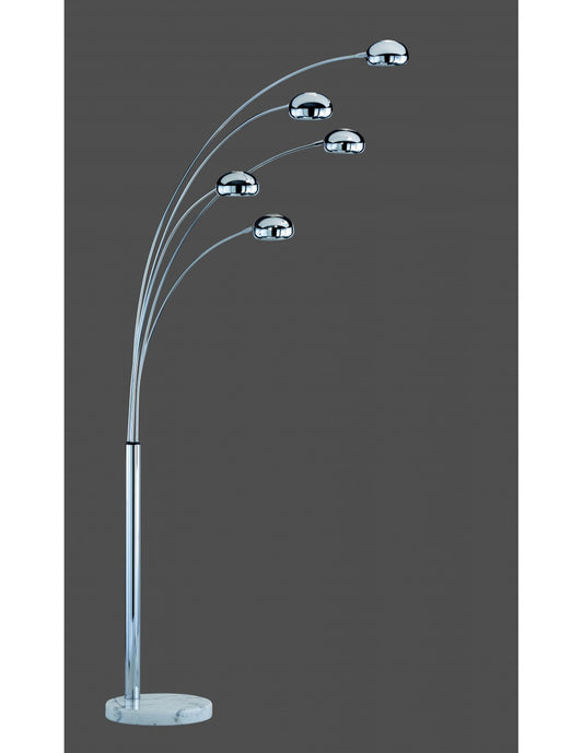 Stehleuchte 5xE14 Five Fingers Chrom H205 cm Trio Lighting