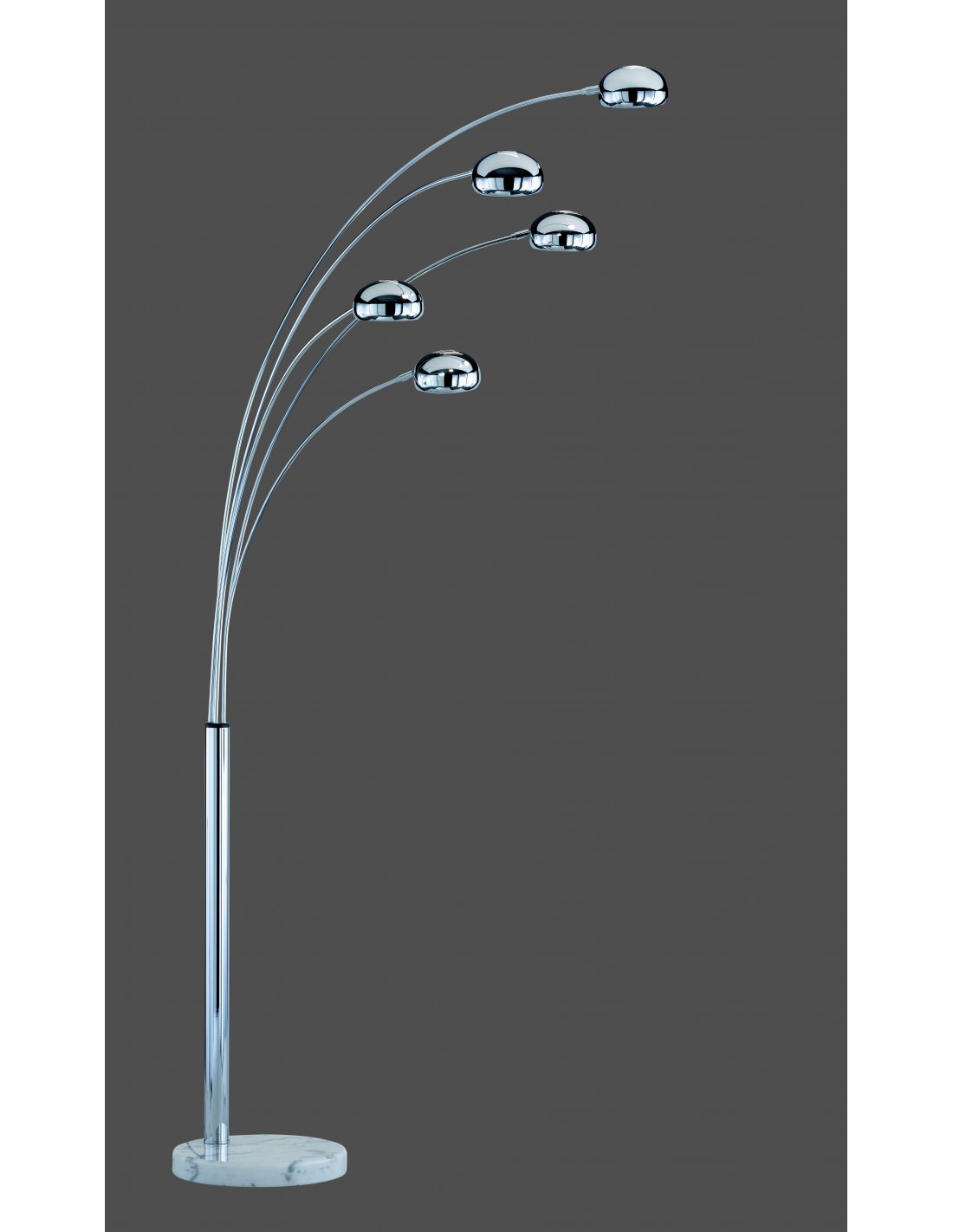 Stehleuchte 5xE14 Five Fingers Chrom H205 cm Trio Lighting