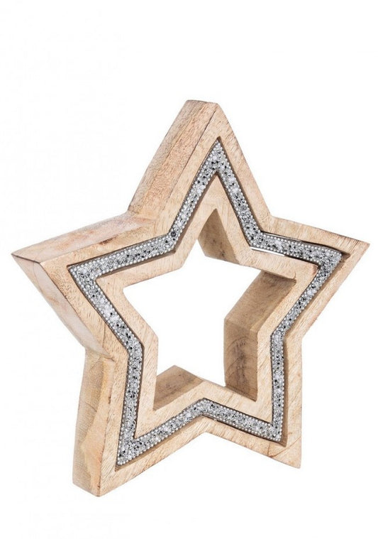 4x Natural Kristal Star