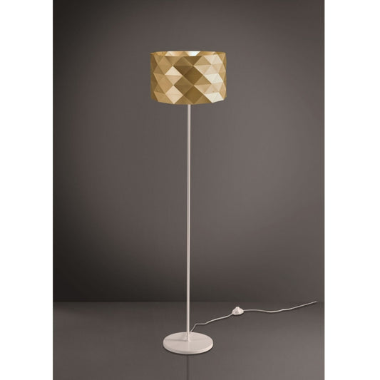 Neue Stehlampe mit goldenem Sockel und Stiel aus Metall cm. 40 x 153h