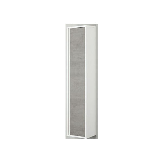 Badezimmerwandschrank mit weißer Zementtür 30x24x150 cm