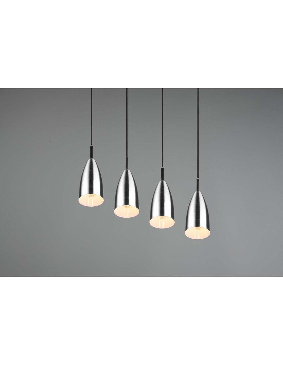 Farin Island Linearer Kronleuchter 4 Lichter Nichel Trio Lighting